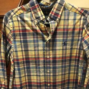 NWT Ralph Lauren plaid button down boys 14-16